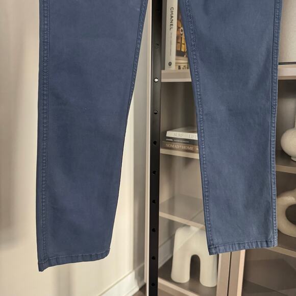 Deus Ex Machina Floyd Navy Chino Pants 32 NEW Blue Cotton Straight Leg Trouser - Picture 3 of 7